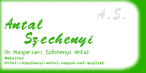 antal szechenyi business card